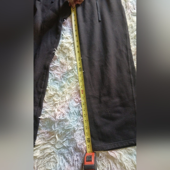 Hustler Hollywood Black Sweatpants Relaxed Fit Joggers - Picture 4 of 5